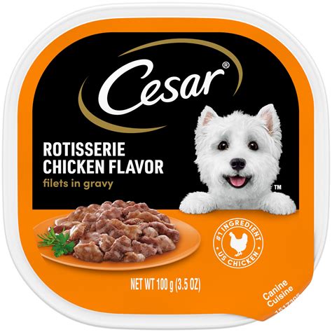 cesar dog food serving size
